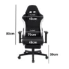 312231132312_ye5u-gl Gaming Chair with Headrest, Lumbar Pillow and Footrest